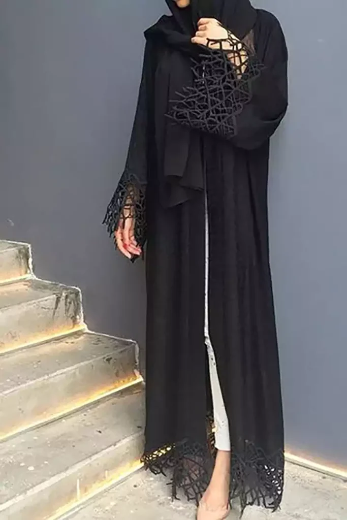 عبا زنانه مشکی مجلسی