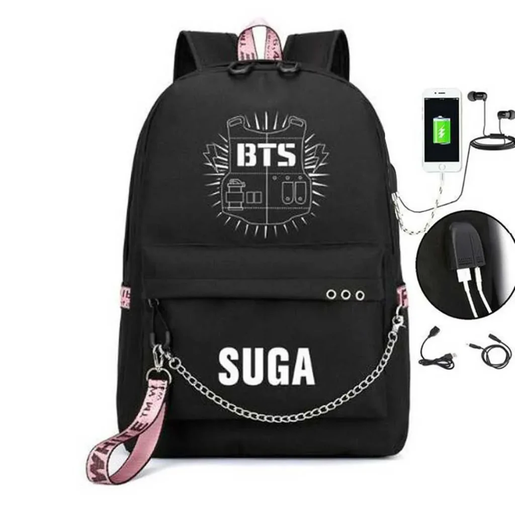 کیف با رنگ مشکی بی تی اس BTS