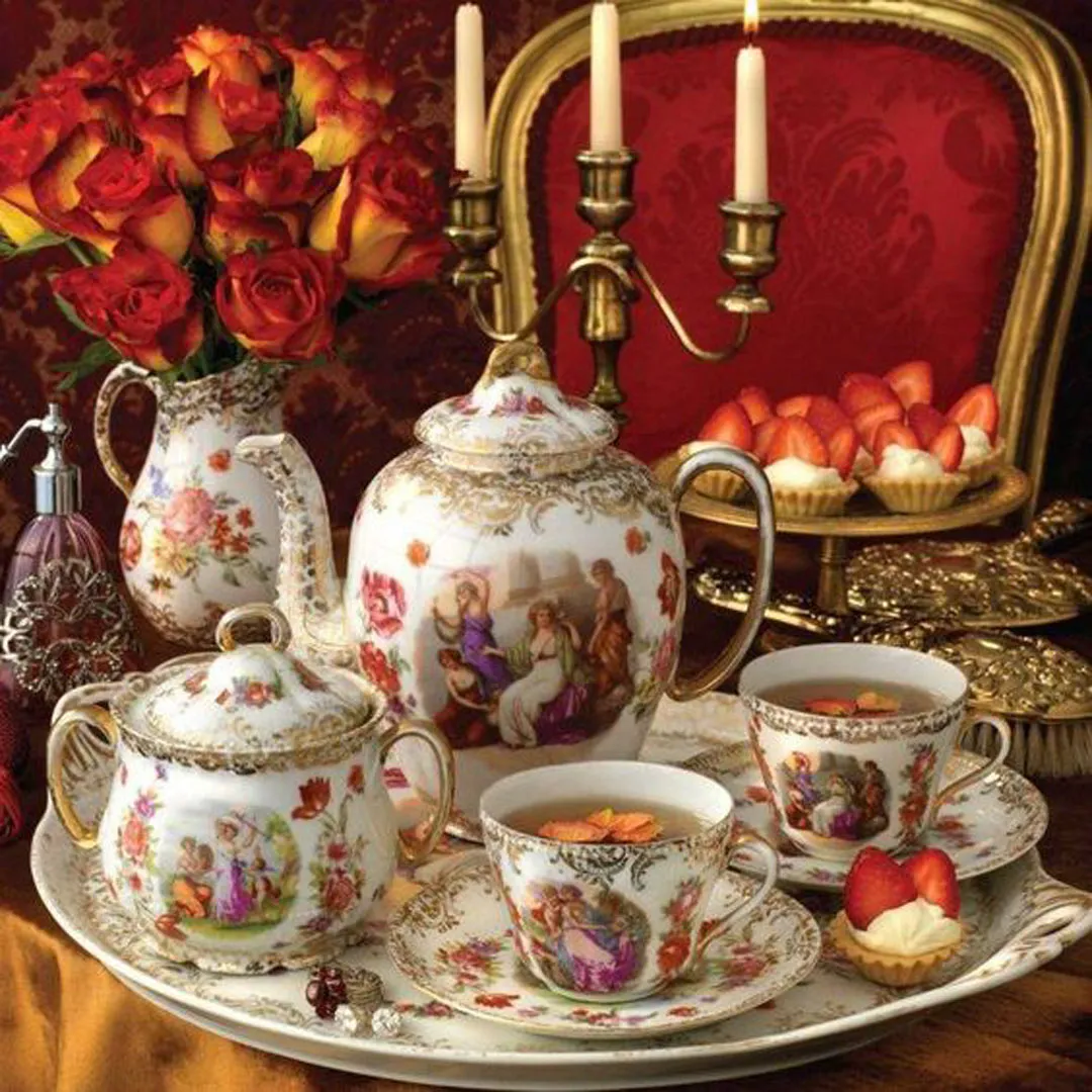 سرویس چای خوری آنتیک کیوت