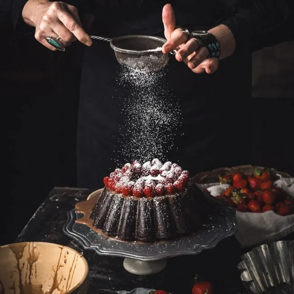 کیک شکلاتی خانگی شیک