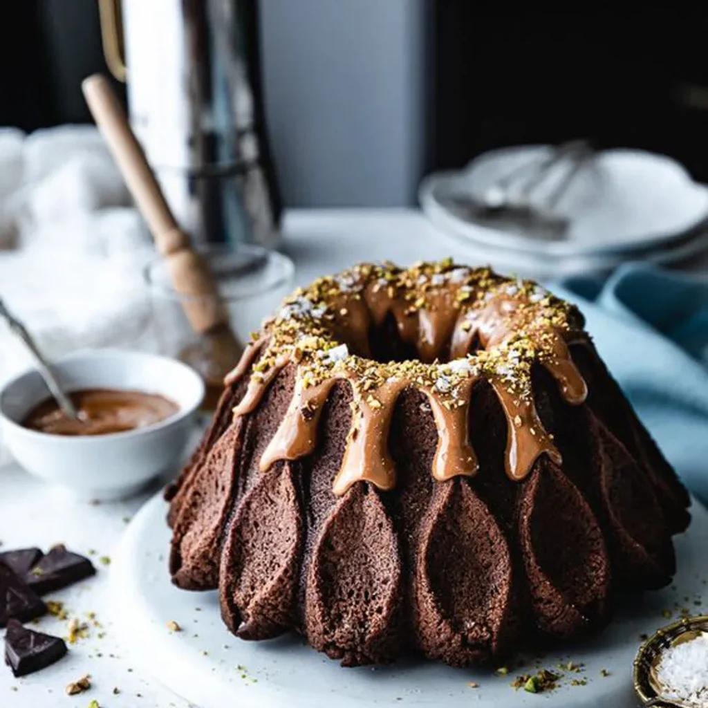 کیک شکلاتی خانگی مدرن