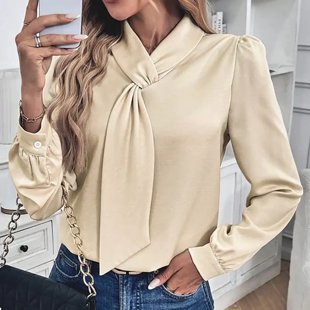 شومیز زنانه آستین بلند مجلسی