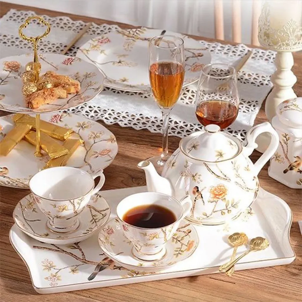 ست چای خوری شیک گلدار