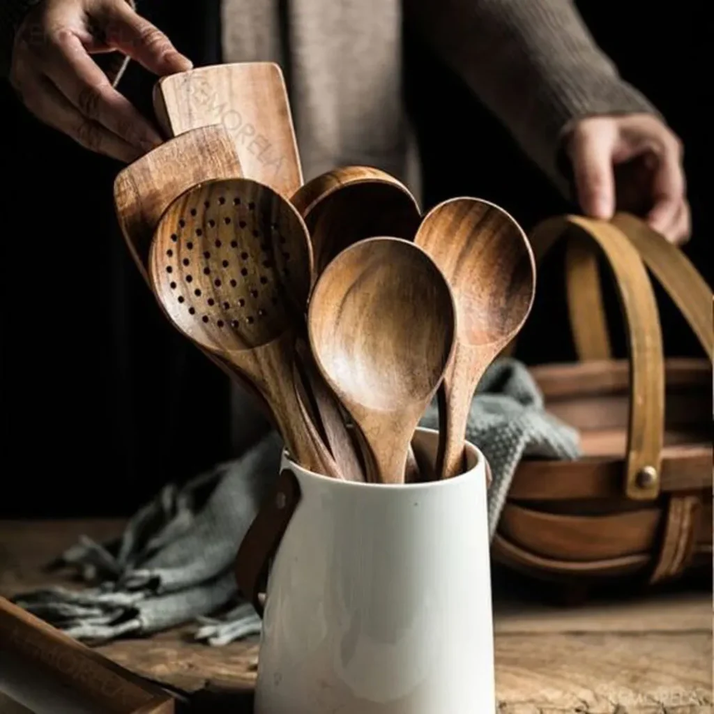 اکسسوری چوبی آشپزخانه مدرن