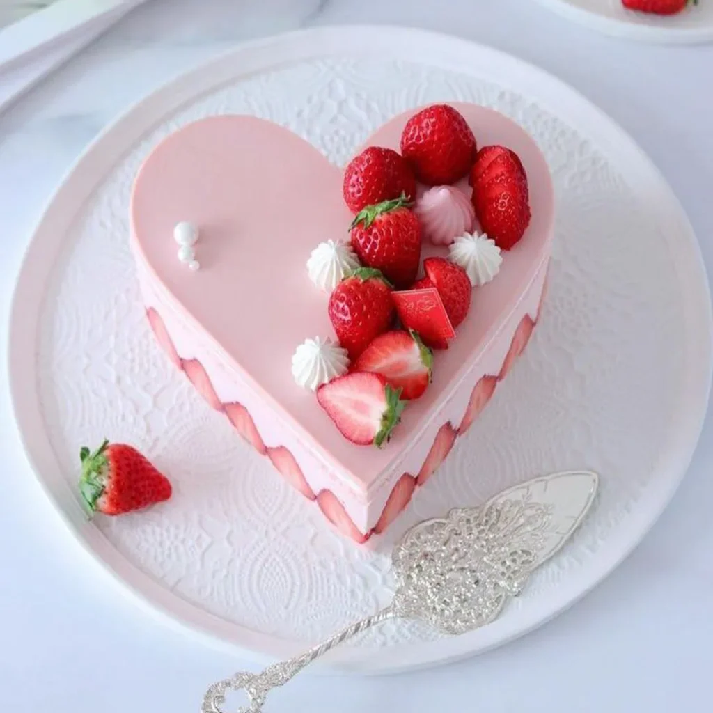  کیک با دیزاین میوه زیبا