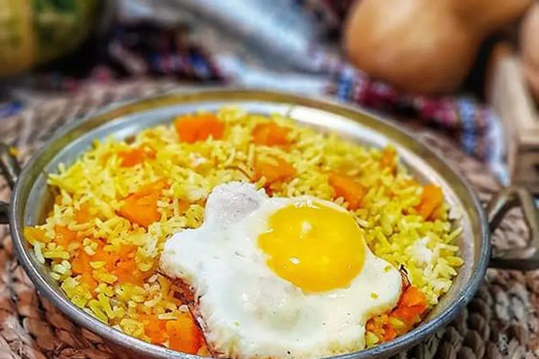 طرز تهیه و مواد لازم پلو کدو حلوایی