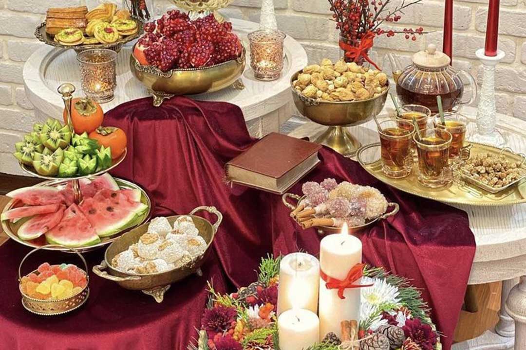 جدیدترین و زیباترین مدل های تزیین میز یلدایی عروس