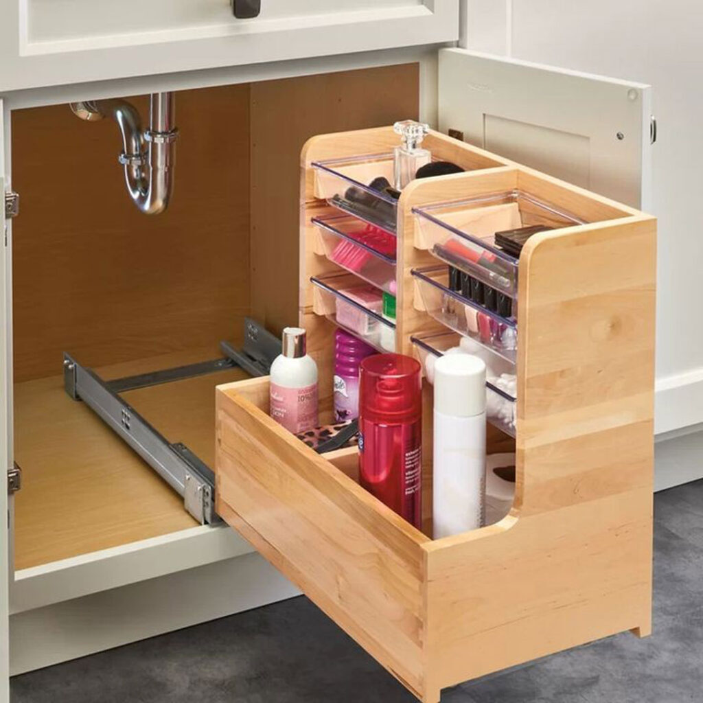 زیباترین طراحی کابینت زیر سینک ظرفشویی