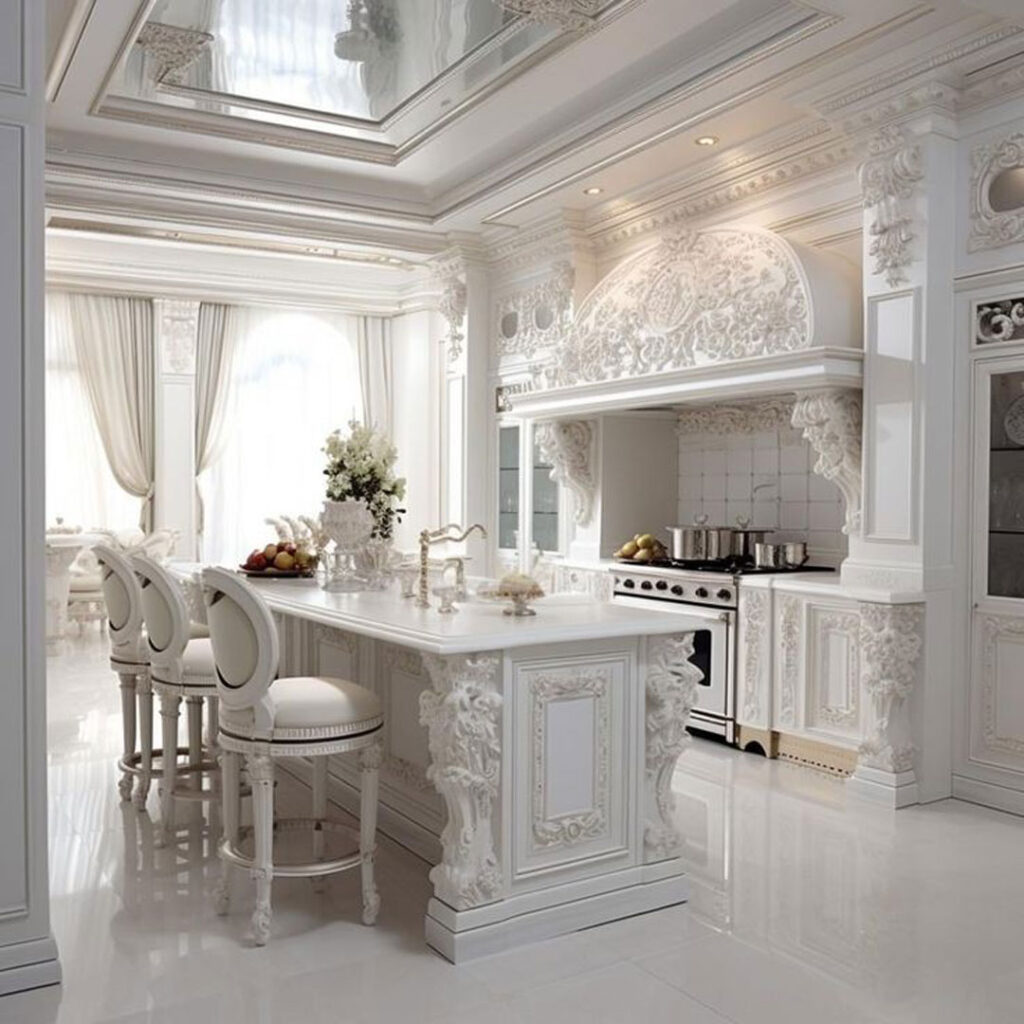 طراحی جزیره خاص برای آشپزخانه بزرگ