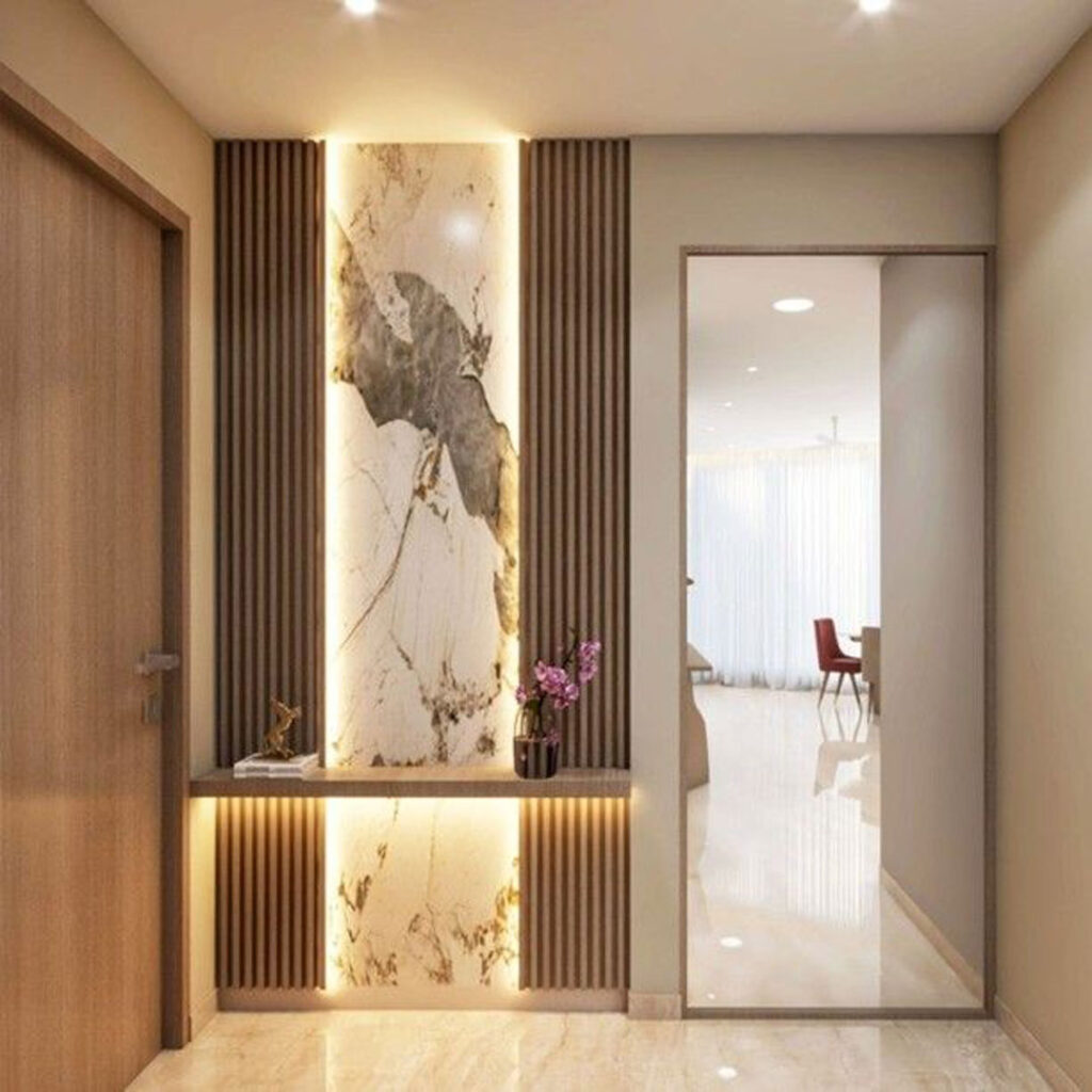 طراحی دیوار مینیمال و لوکس