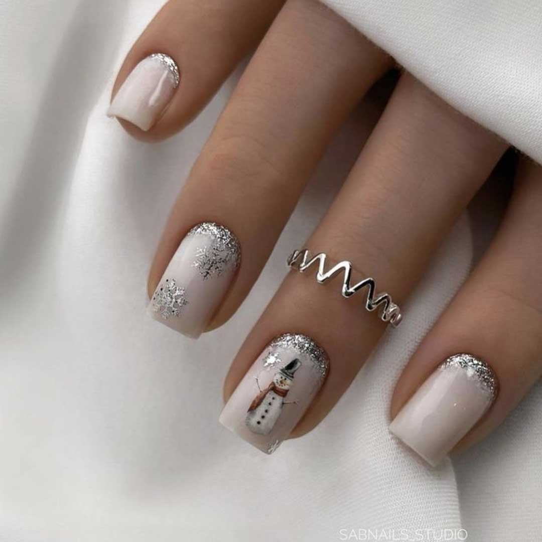 طرح ناخن کریسمسی