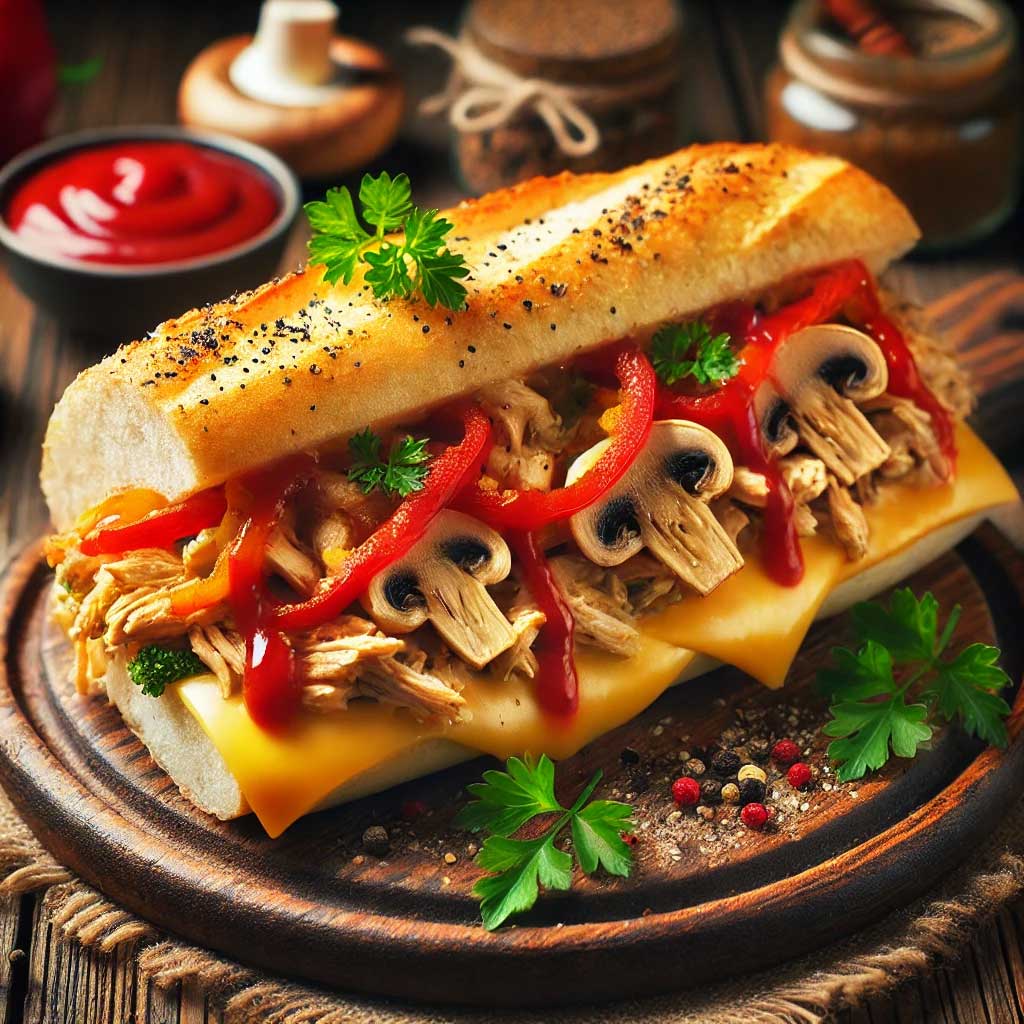 طرز تهیه ساندویچ مرغ پنیری خانگی 🌯🧀 فیلم آموزشی