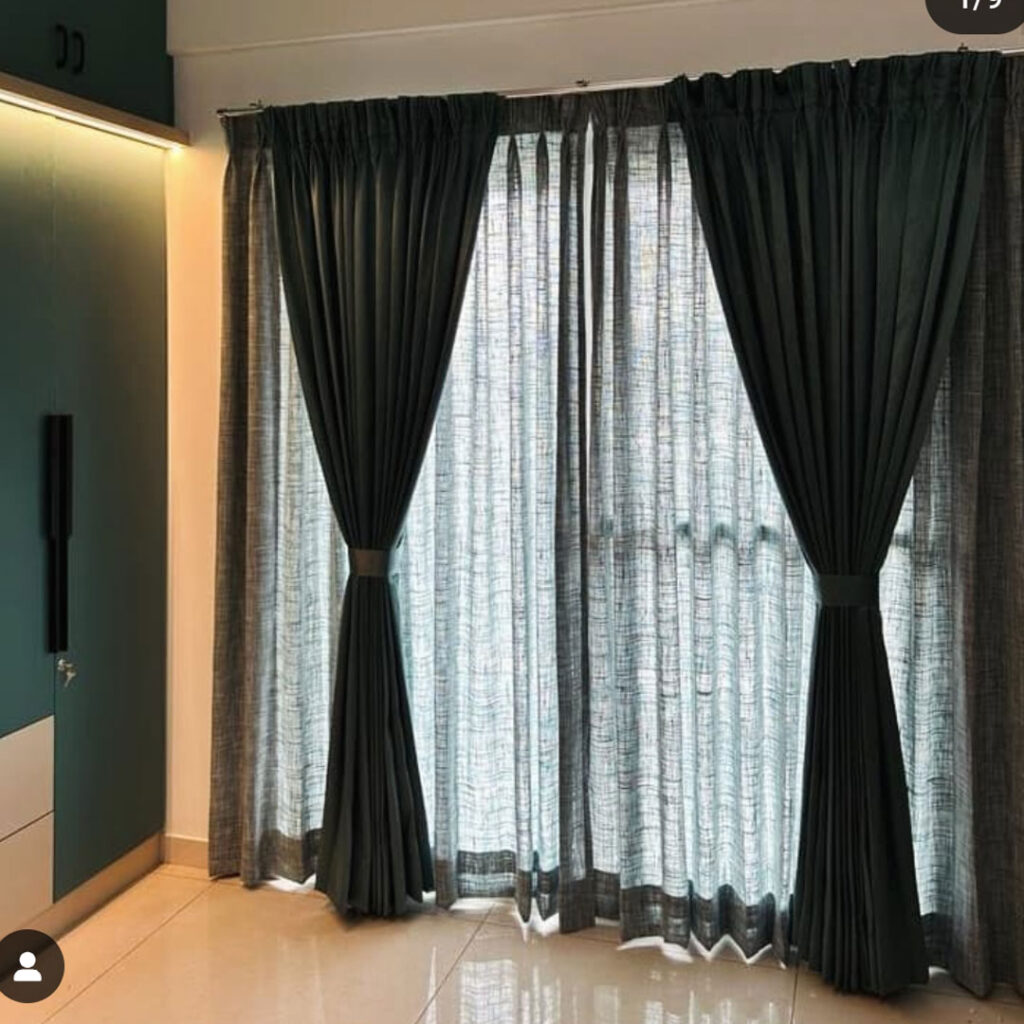 طراحی پرده مدرن و زیبا برای نشیمن 