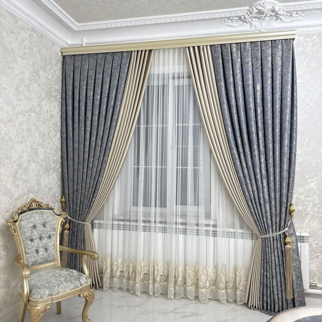 طراحی پرده مدرن و جذاب برای نشیمن 