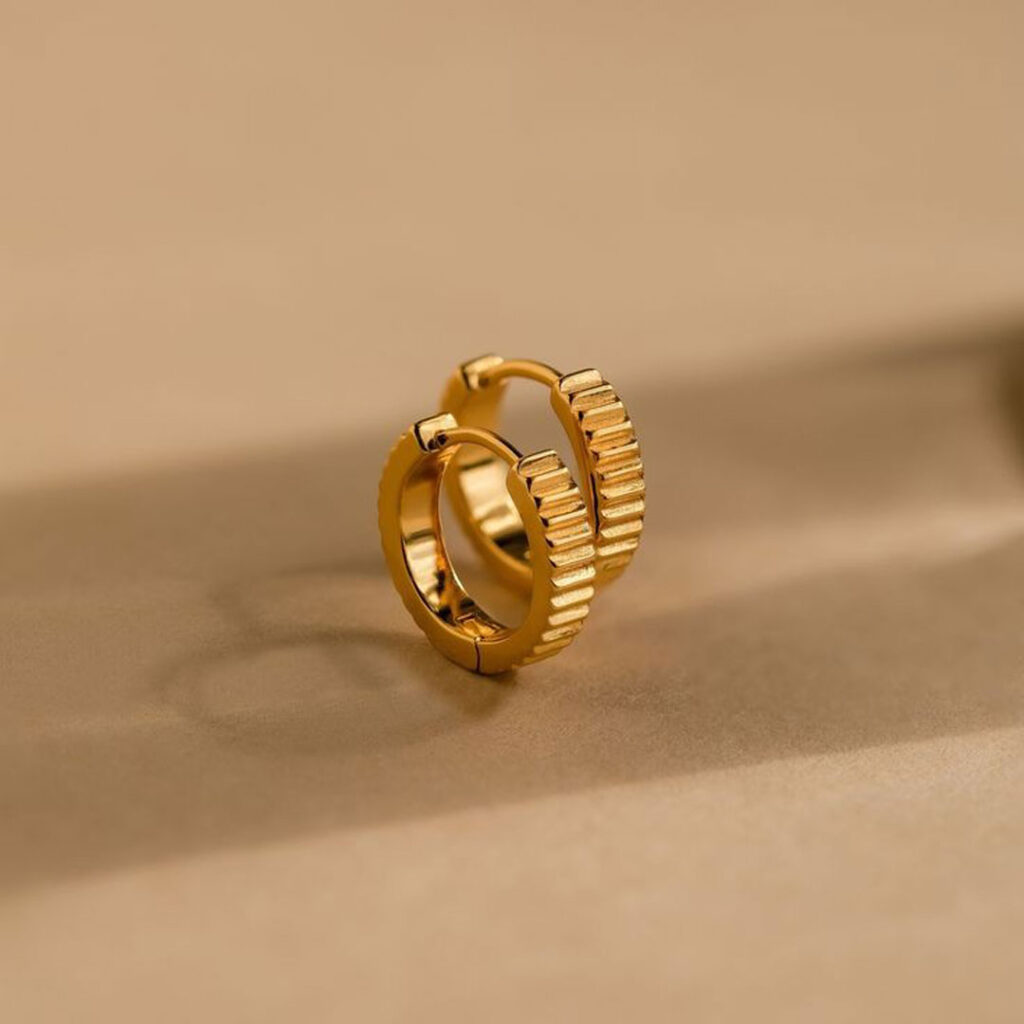 گوشواره حلقه ای مدرن زنانه فانتزی