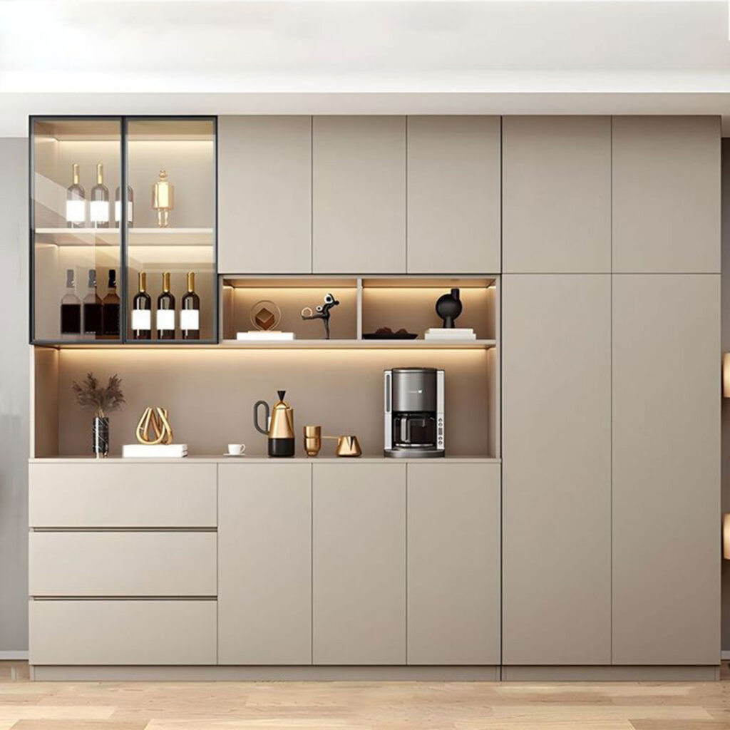طراحی بوفه آشپزخانه مینیمال