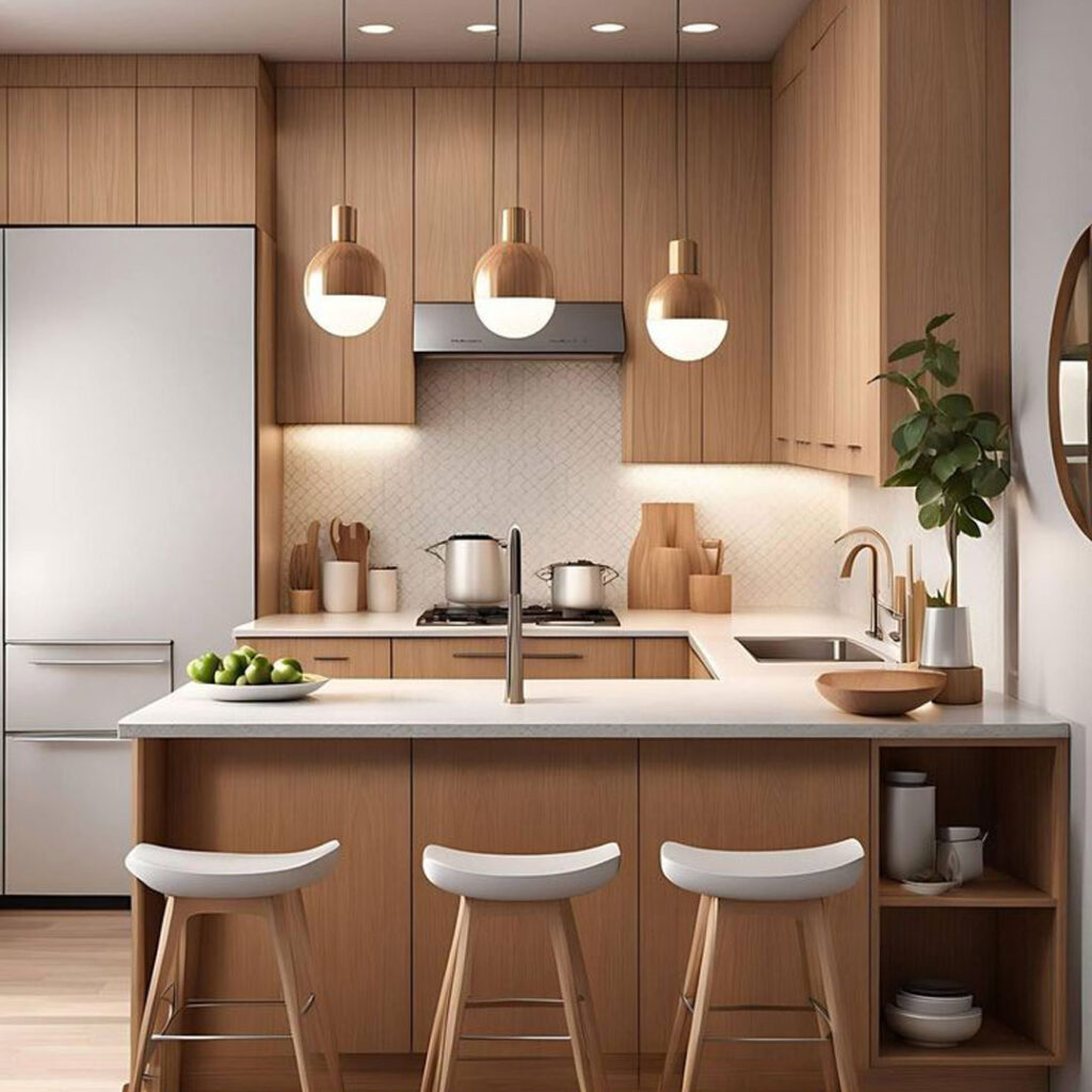 بهترین طراحی کابینت آشپزخانه کوچک به سبک ژاپنی