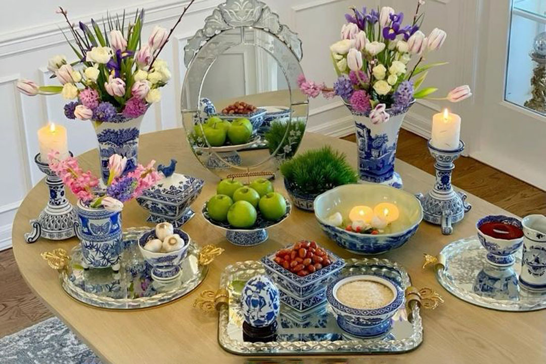 جذاب ترین مدل های ظروف هفت سین با رنگ آبی