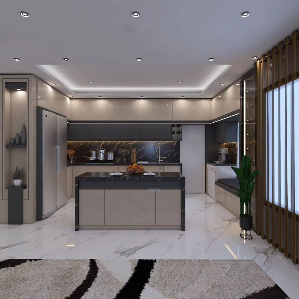 کابینت آشپزخانه شیک با طراحی مدرن؛ کابینت مدرن