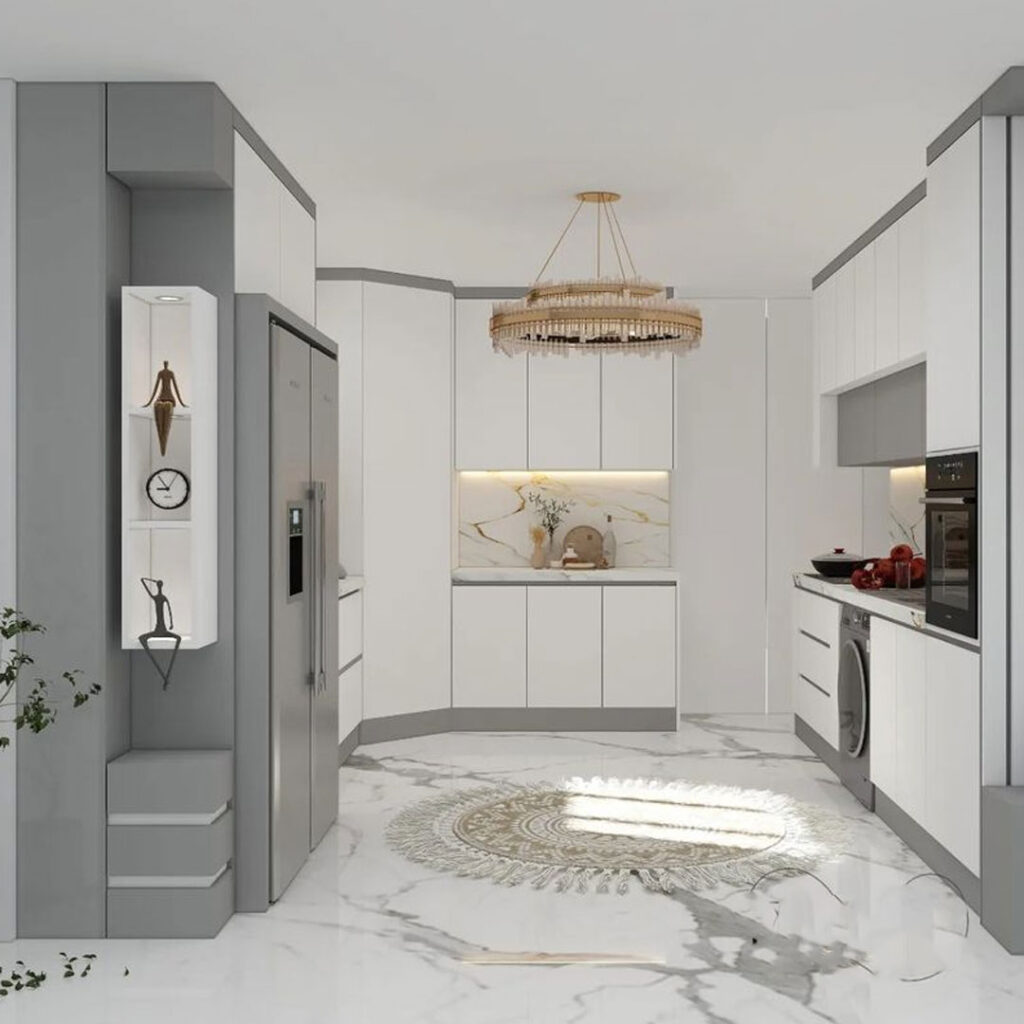 کابینت آشپزخانه با طراحی خاص و منحصر به فرد؛ کابینت مدرن