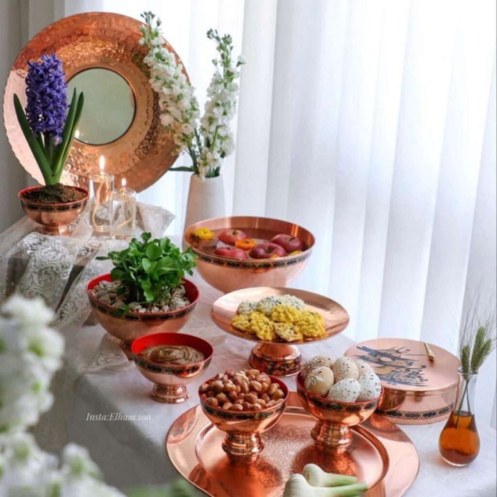 تزیین سفره هفت سین فانتزی