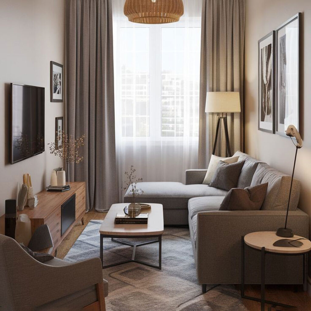 دکوراسیون نشیمن آپارتمانی فانتزی