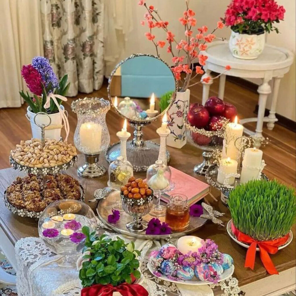 چیدمان سفره هفت سین جذاب