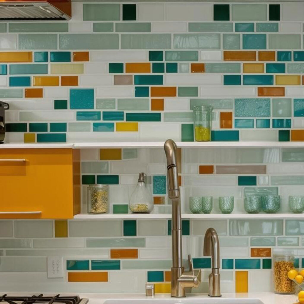 بین کابینتی رنگارنگ