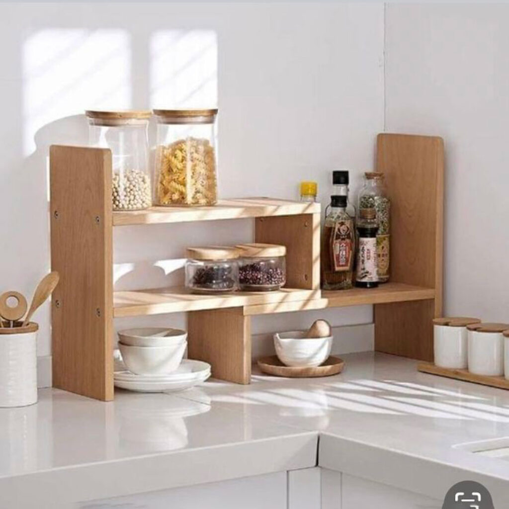 دکور شیک و مینیمال روی کابینت آشپزخانه دکور رو کابینتی آشپزخانه