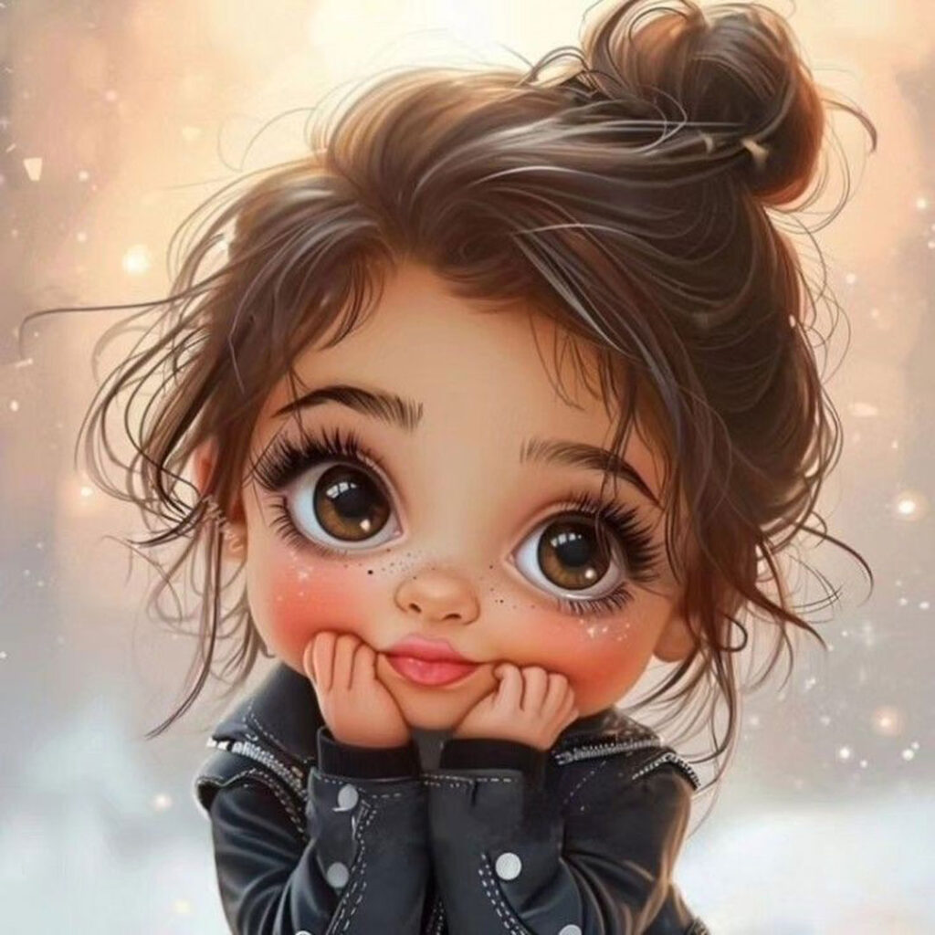عکس دخترانه کارتونی کیوت برای پروفایل