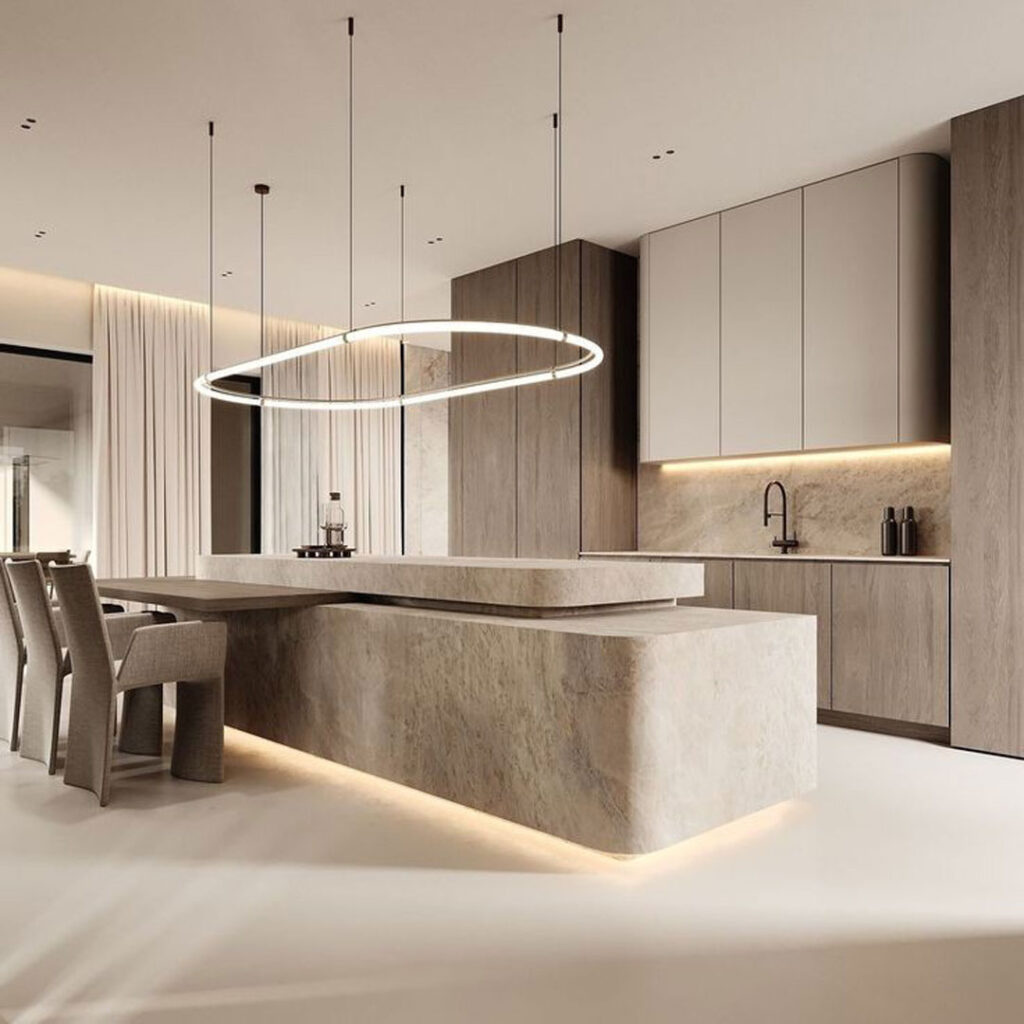 طراحی کابینت آشپزخانه زیبا ترند 2025