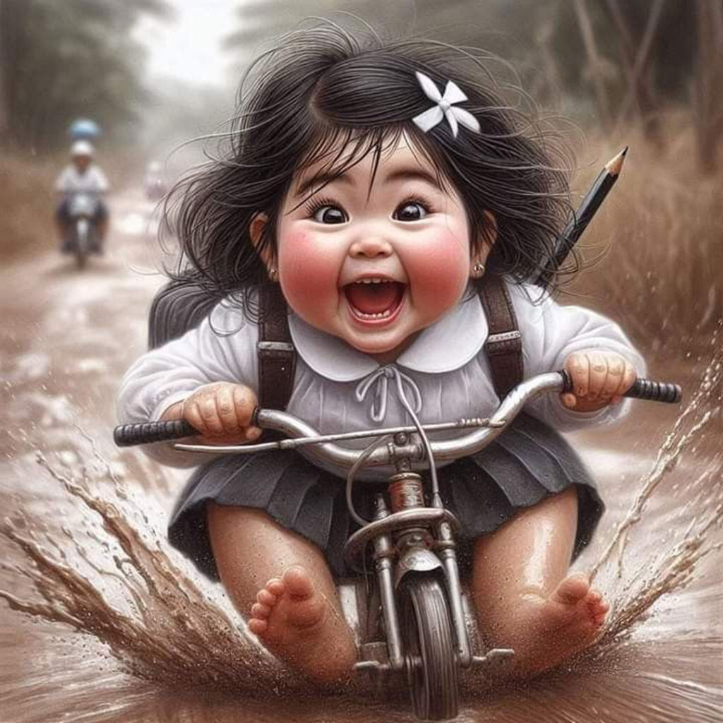 تصویر عروسکی با تم دختر شیطون و جذاب