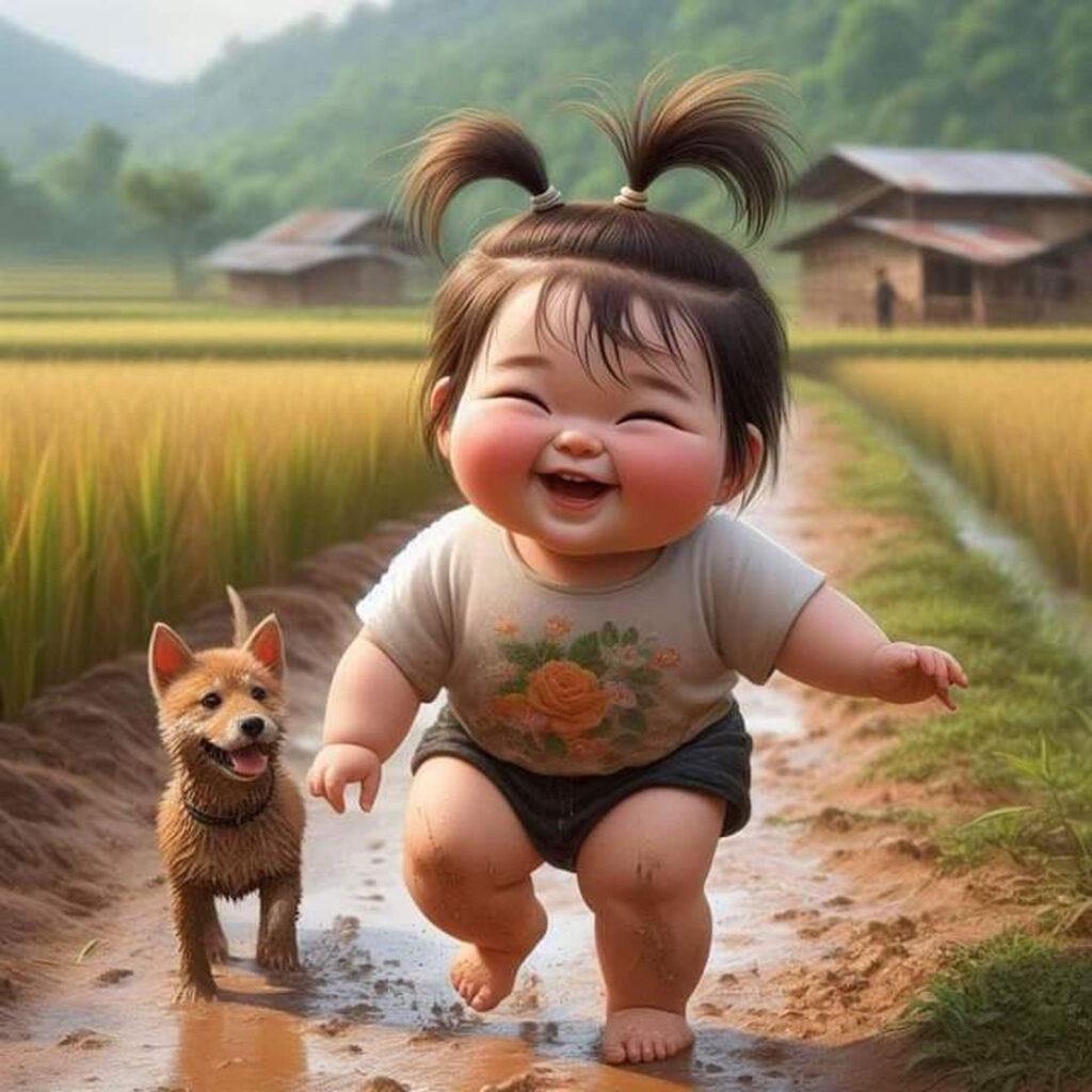 تصویر عروسکی با تم دختر شیطون و بامزه