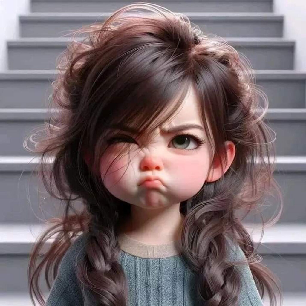 عکس پروفایل کارتونی دخترانه زیبا