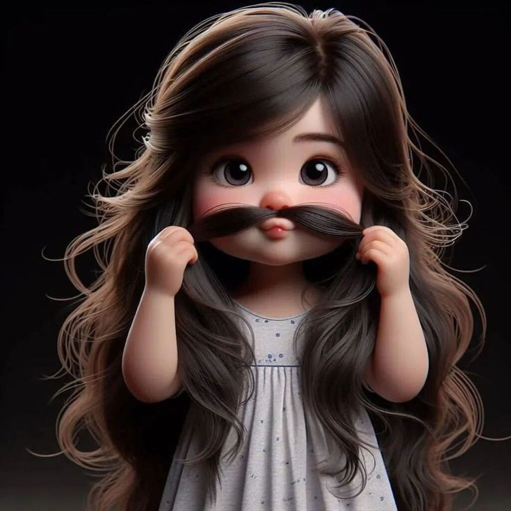 عکس پروفایل کارتونی دخترانه جذاب