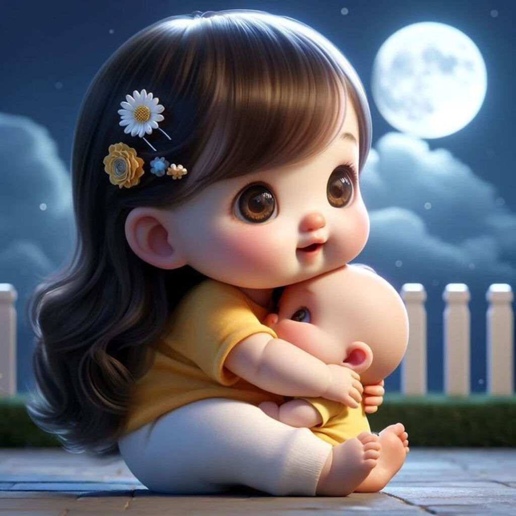 عکس کارتونی دخترک زیبا