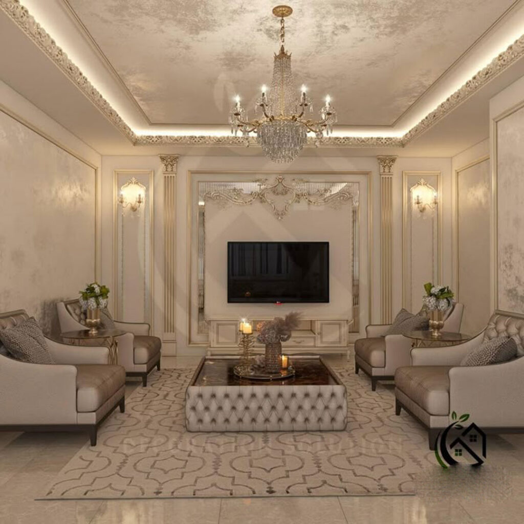 طرح زیباترین دکوراسیون پذیرایی کلاسیک
