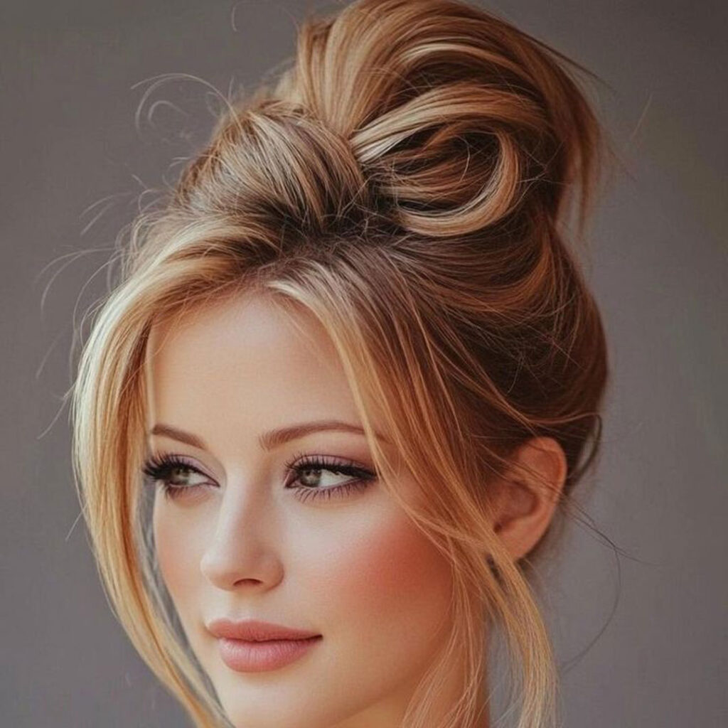 شینیون موی زنانه زیبا
