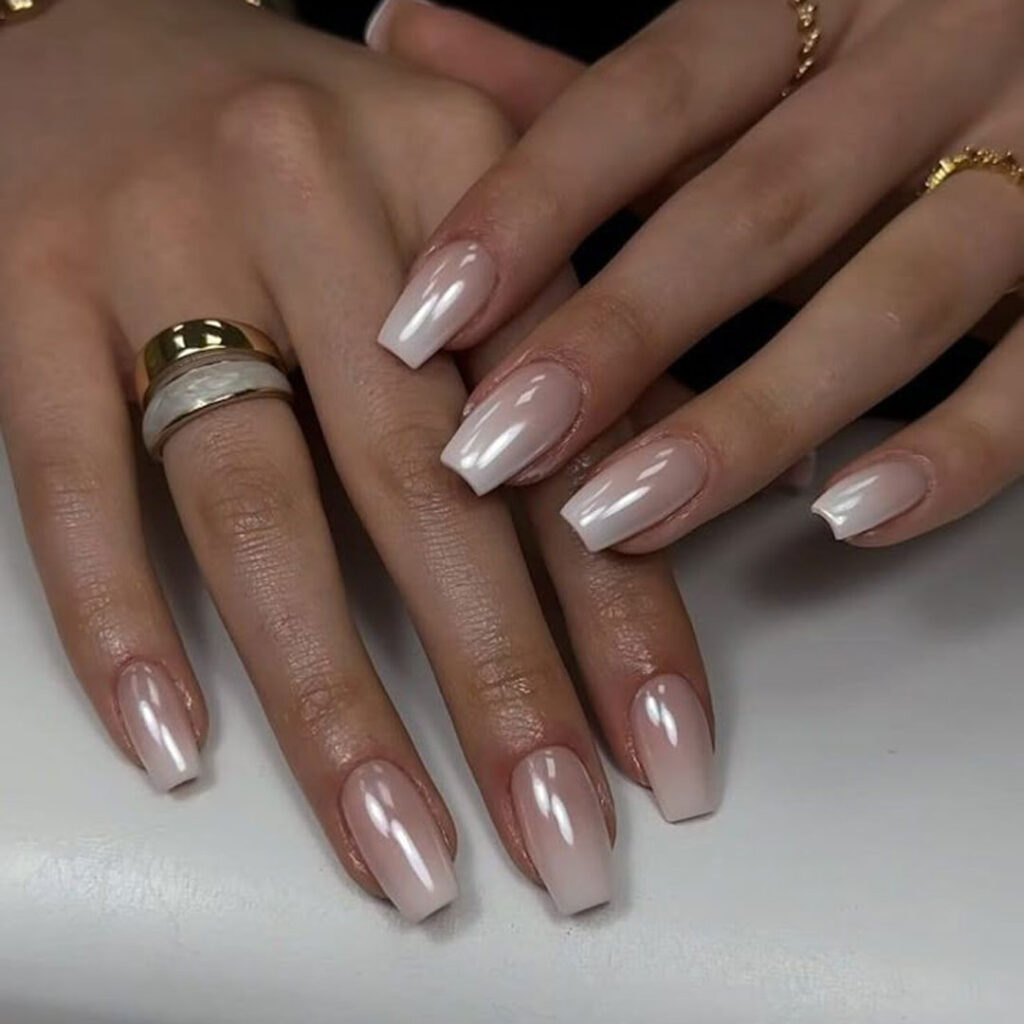 طراحی ناخن کروم آمبره خاص