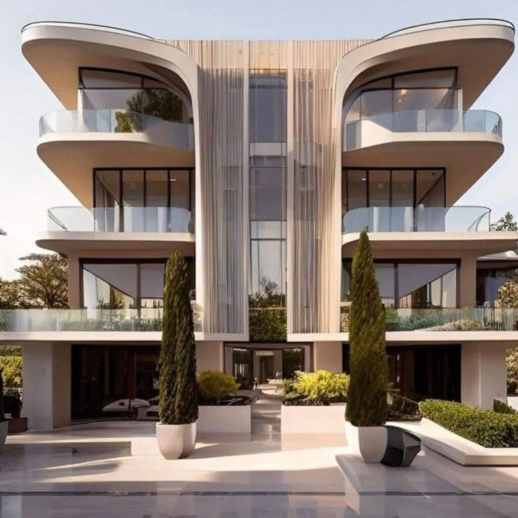 طراحی نمای ساختمان لوکس