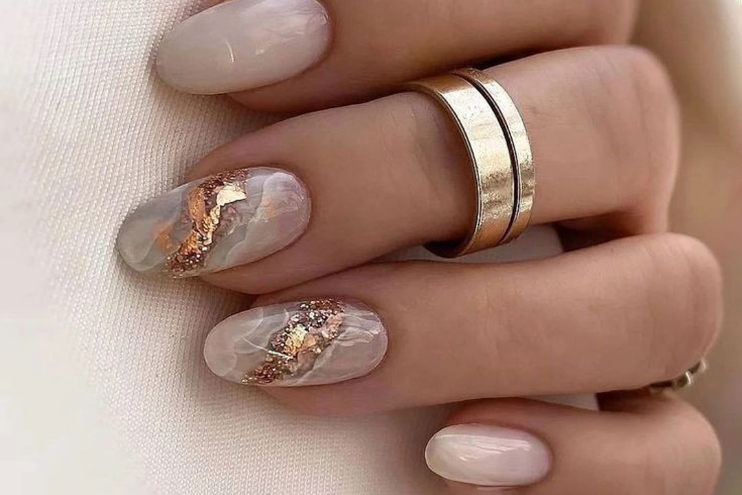 جذاب ترین مدل های دیزاین ناخن مرمری شیک و زیبا