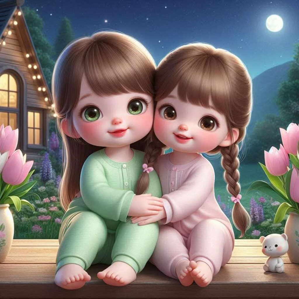 عکس کارتونی دو خواهر خاص