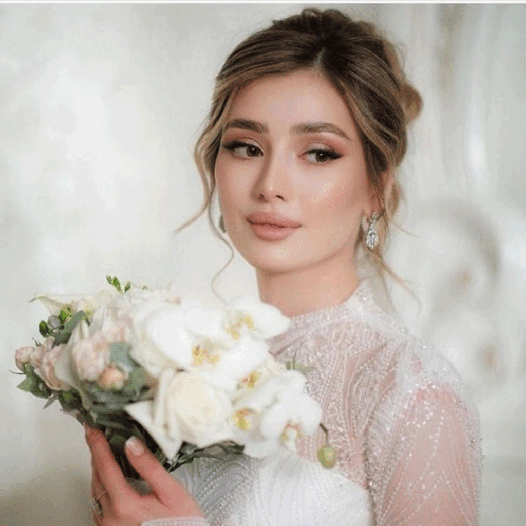 آرایش جلوی موی عروس فانتزی