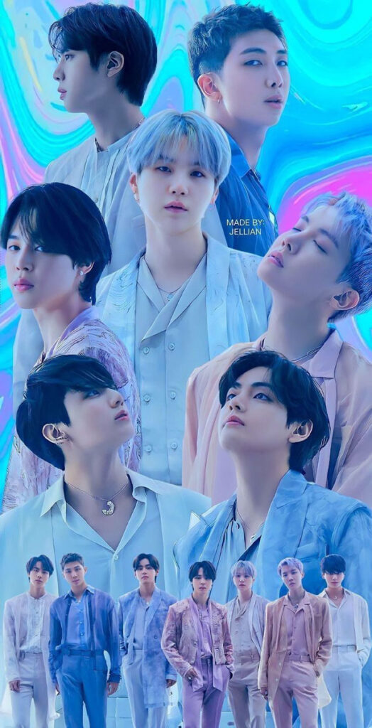 عکس بک گرند (والپیپر) موبایل مخصوص طرفداران بی تی اس BTS 💜