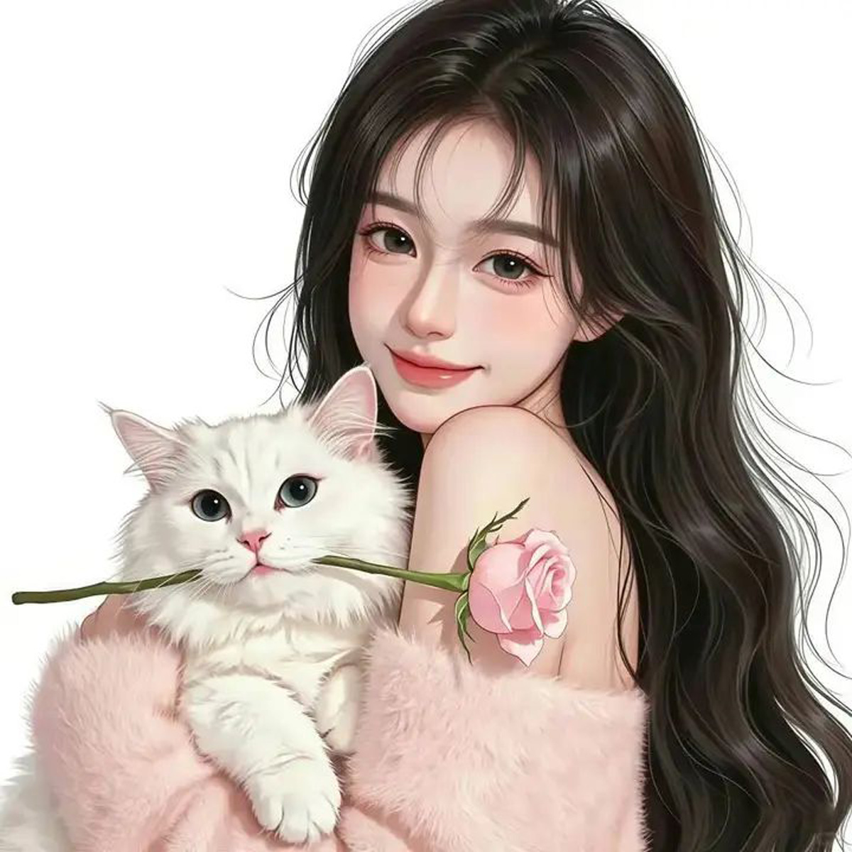 عکس پروفایل خاص و زیبا دختر و گربه؛ ترکیب لطافت و عشق