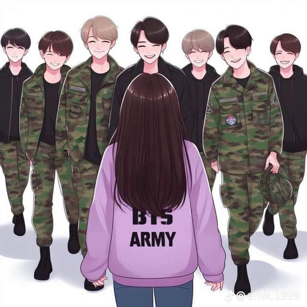 عکس پروفایل مخصوص طرفداران بی تی اس در سربازی BTS 📸 💜