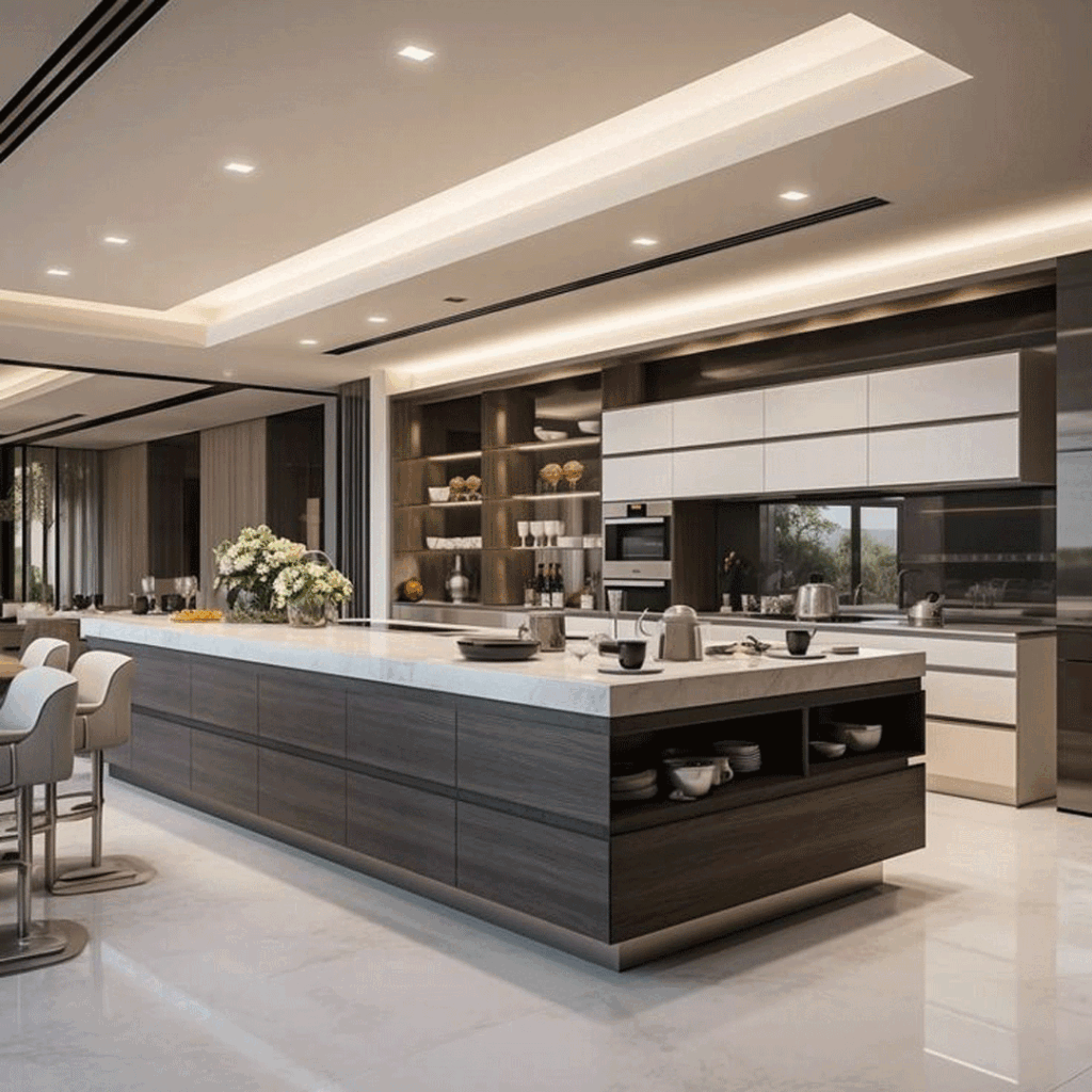 طراحی کابینت آشپزخانه بزرگ در سال 2025