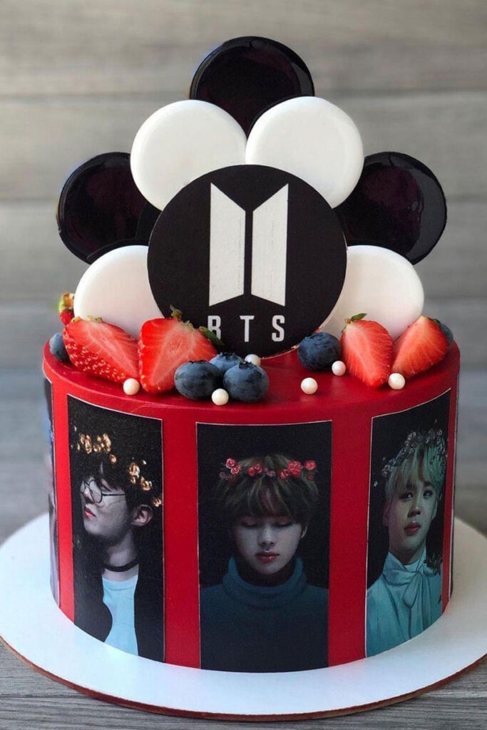 کیک تولد خاص و لاکچری 2025 با طرح BTS