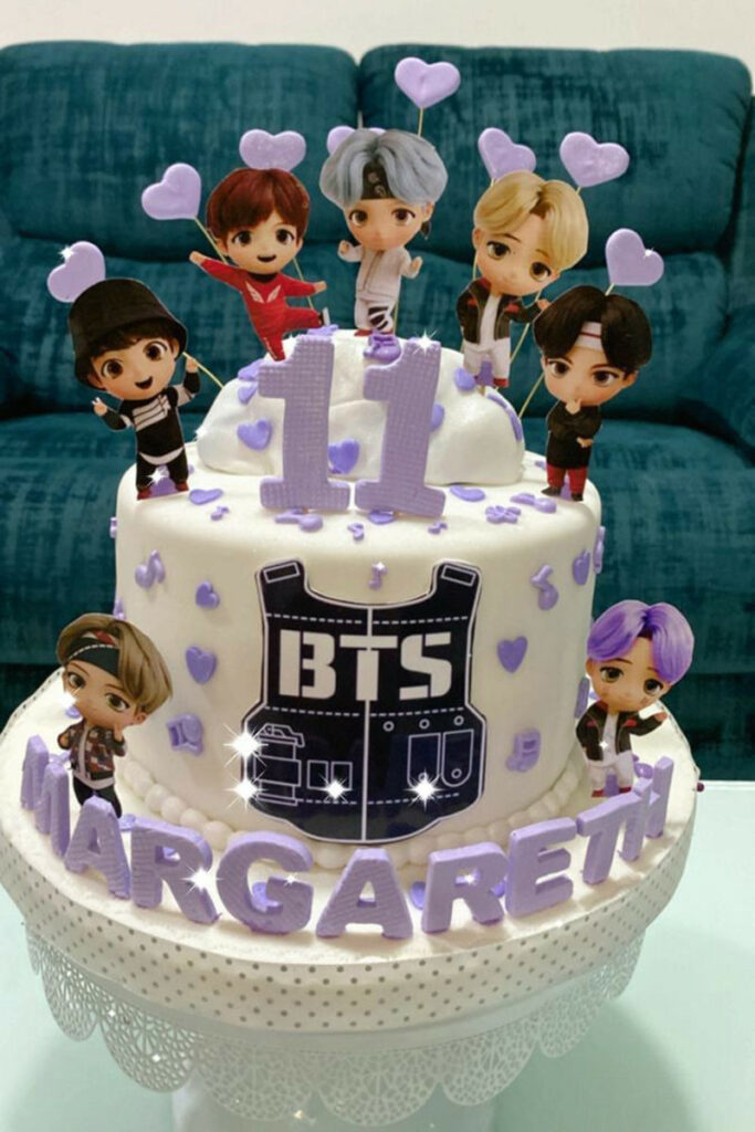 کیک تولد خاص و لاکچری 2025 با طرح BTS