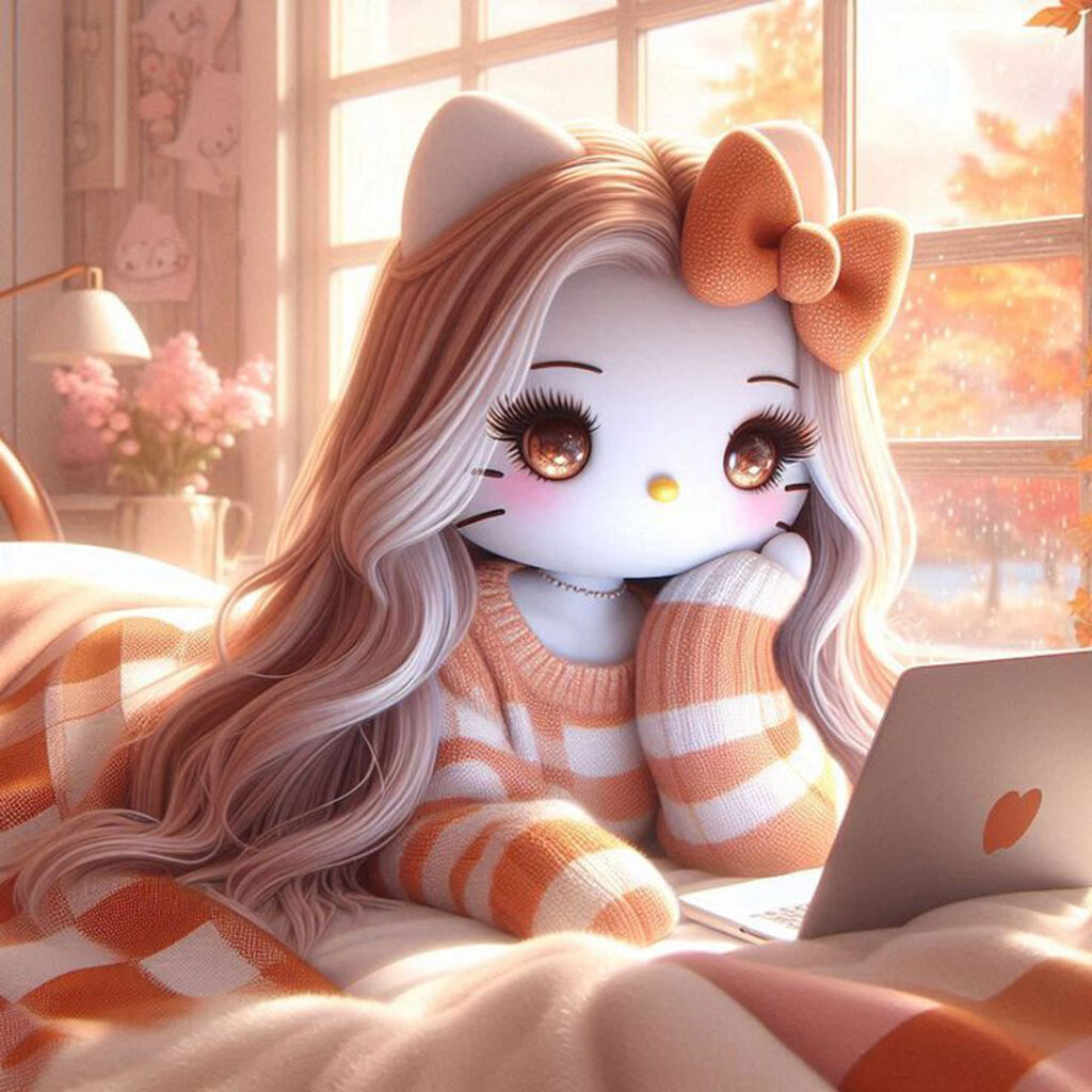 استایل‌ خاص Hello Kitty در عکس 